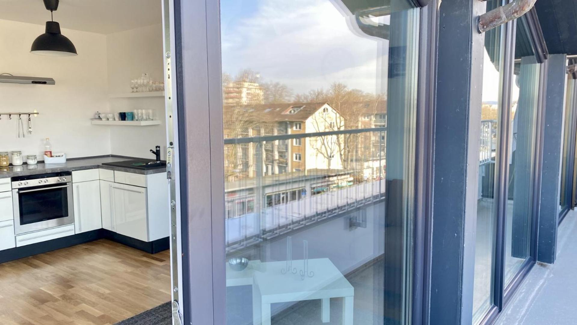 Schoenes Erwachen Im Frankfurter Penthouse Франкфурт-на-Майні Екстер'єр фото